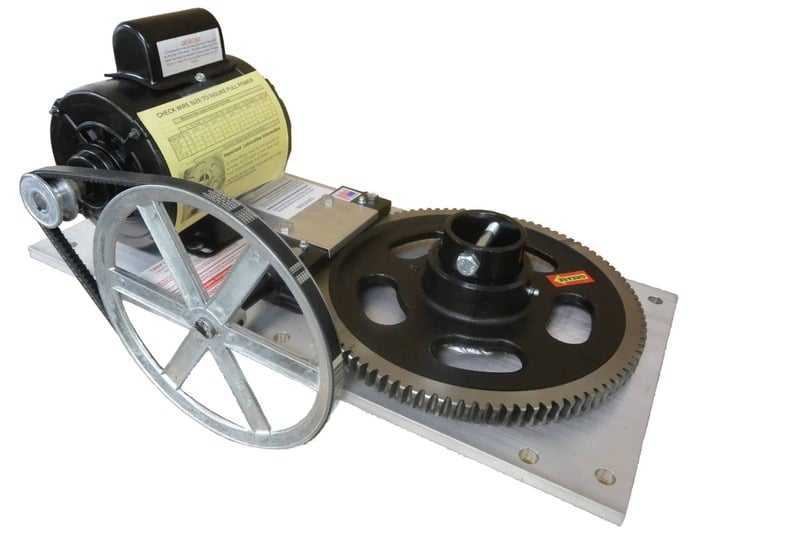 3000–4000 flat plate boat lift gear kit installed with heavy-duty components for smooth and reliable lifting