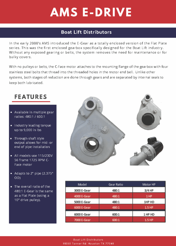 Direct Drive Boat Engine 4,000 Direct Drive Boat Hoist Motor