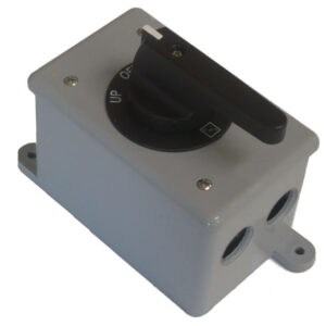 Boat lift control switch for safe and reliable operation of boat lift systems in marine environments