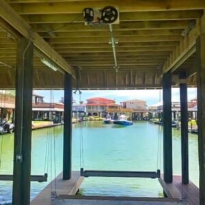 Double lined aluminum classic cradle boat lift for durable and stable marine boat storage