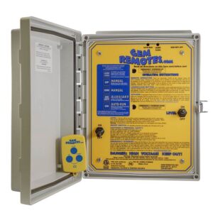 GEM boat lift remote system for wireless control of boat lifts with convenient and reliable operation